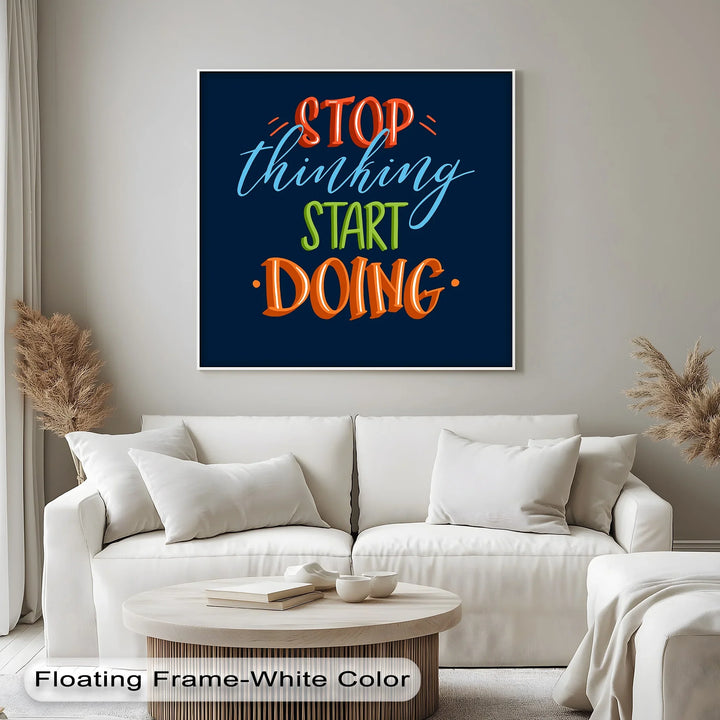 Energetic Motivational Typography Print for Home or Office

