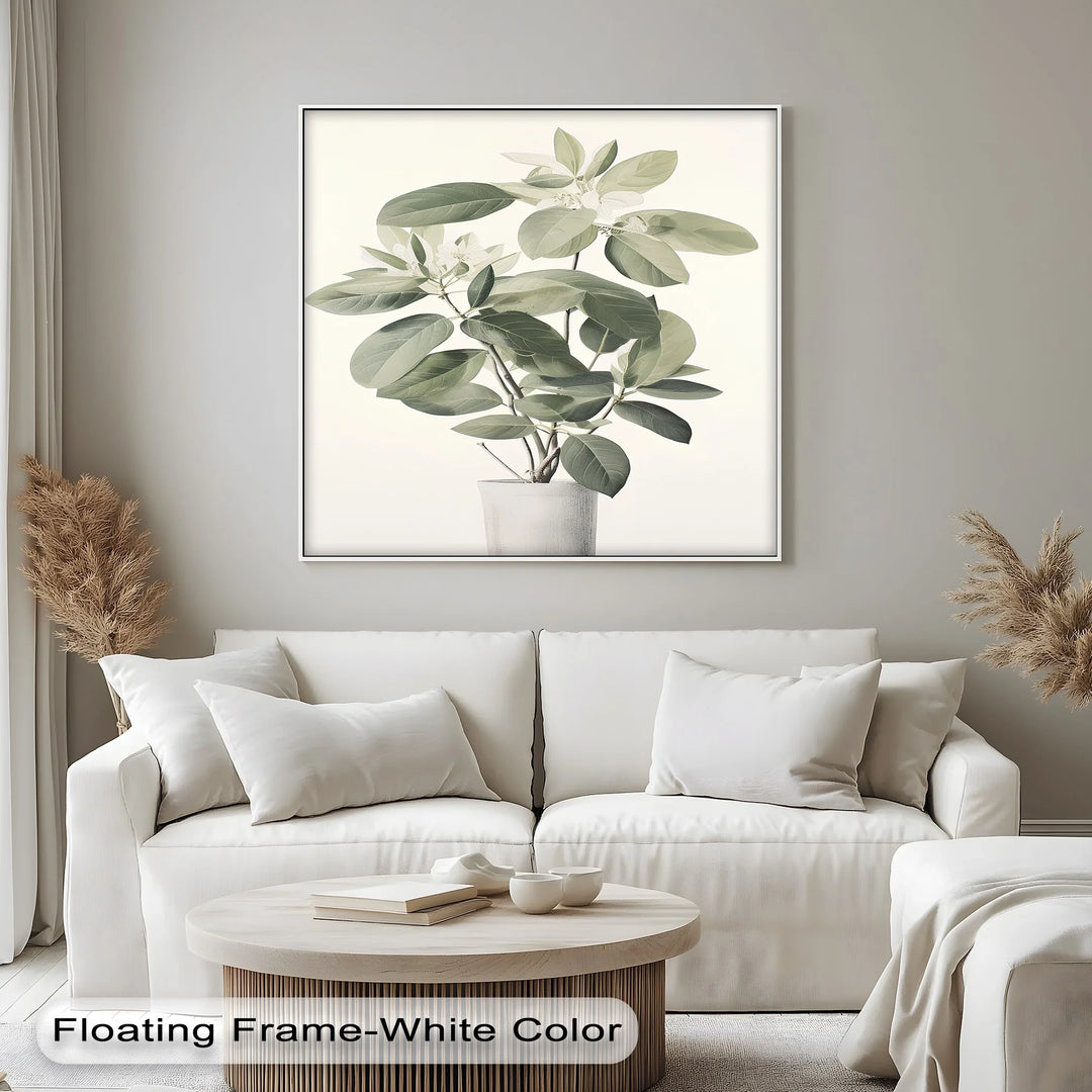 Tranquil Magnolia in Vase – Soft Botanical Canvas Print - MyPhotoStation