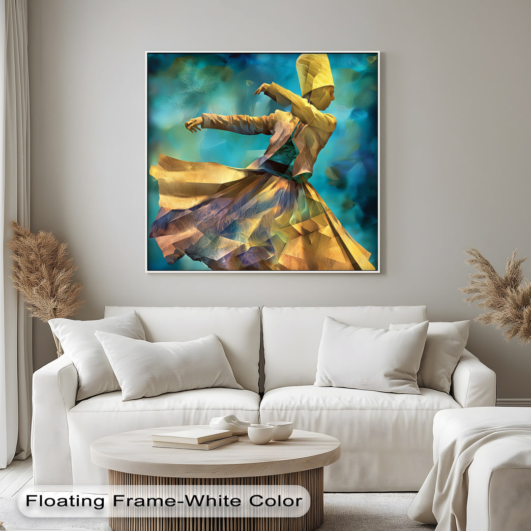 Whirling Grace – Dervish Spiritual Dance Canvas Print
