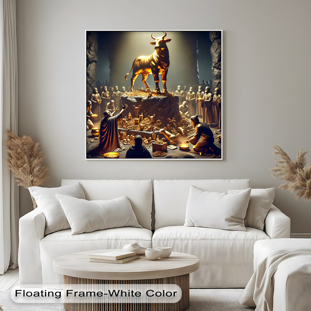 The Golden Calf – Biblical Canvas Wall Art