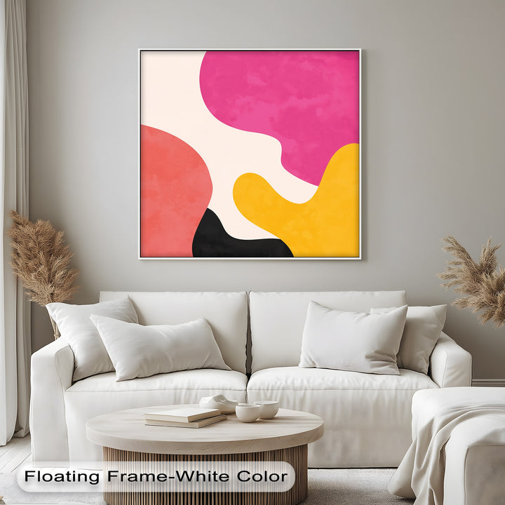 Mellow Shapes – Colorful Organic Forms Abstract Canvas Print