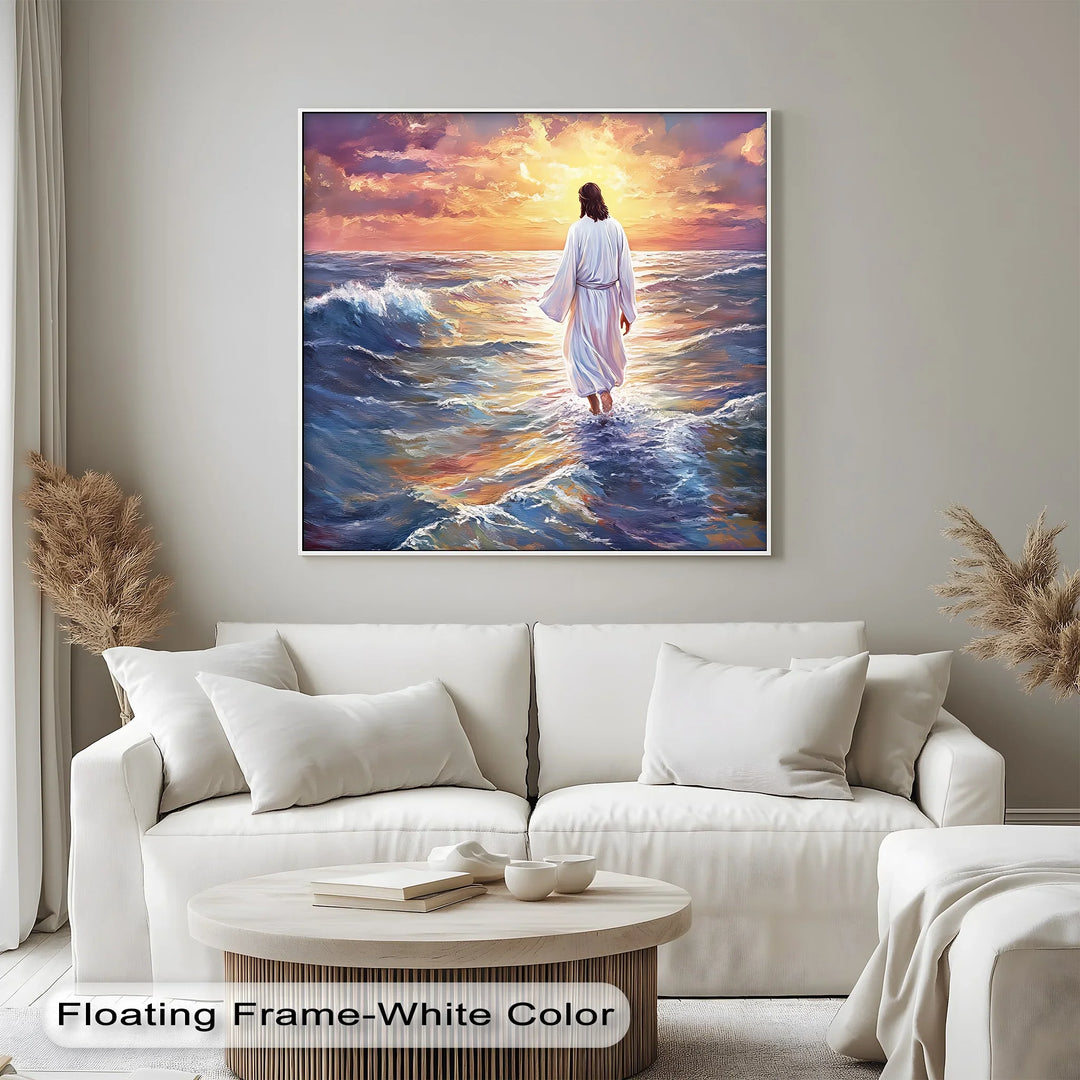 Divine Steps – Jesus Walking on Water Canvas Prints - MyPhotoStation