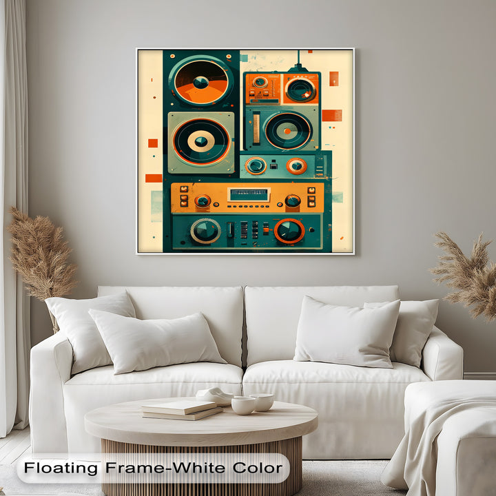 Volume Up – Retro Radio Receiver Canvas Print