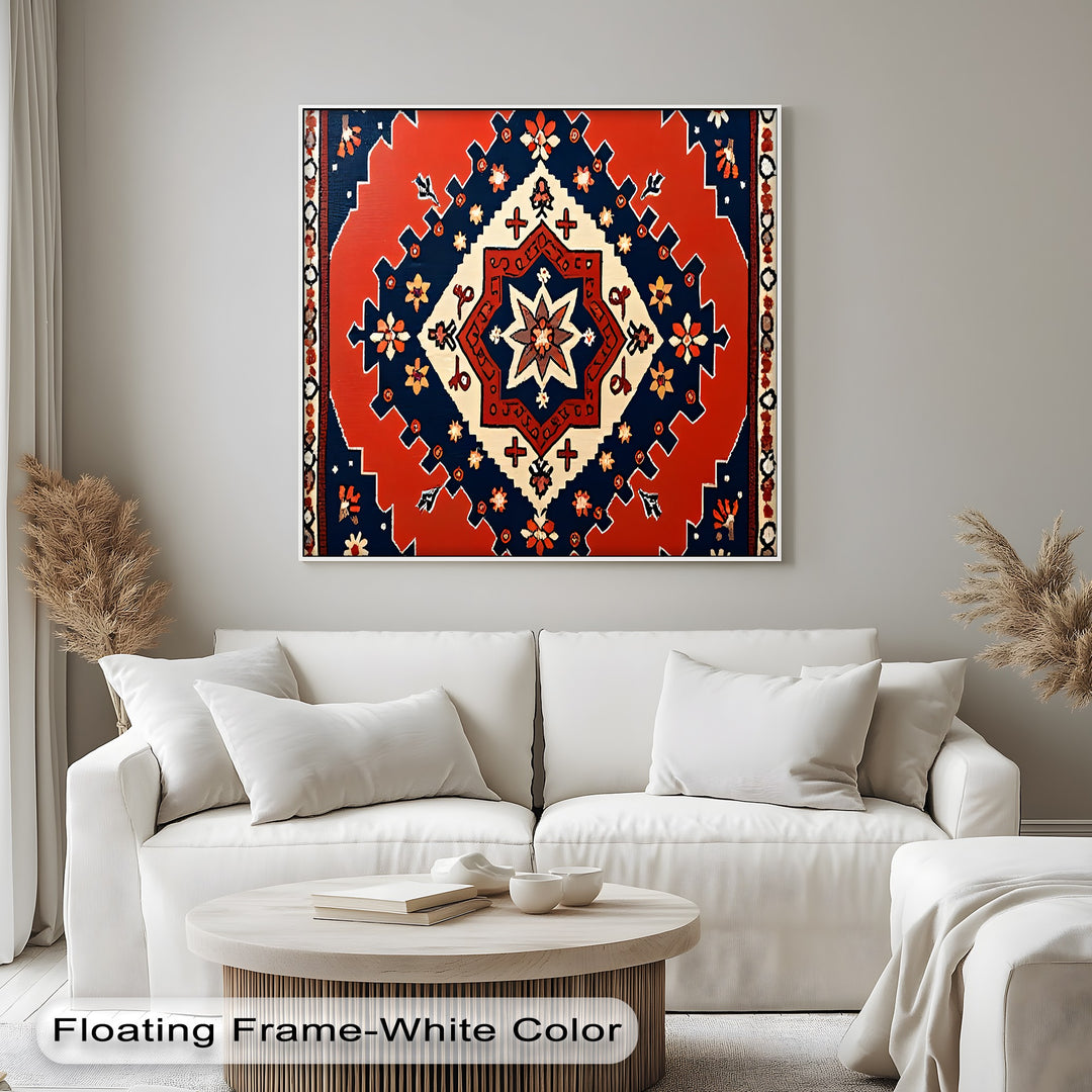 Radiant Star Blossom – Persian Canvas Print