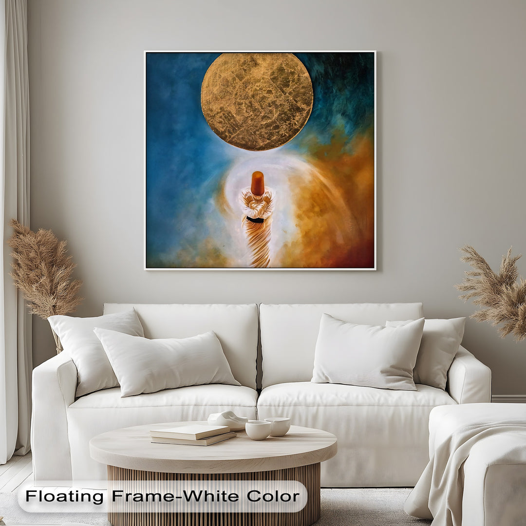 Sufi Dervish Moonlit - Islamic Canvas Wall Art | Canvas Artwork