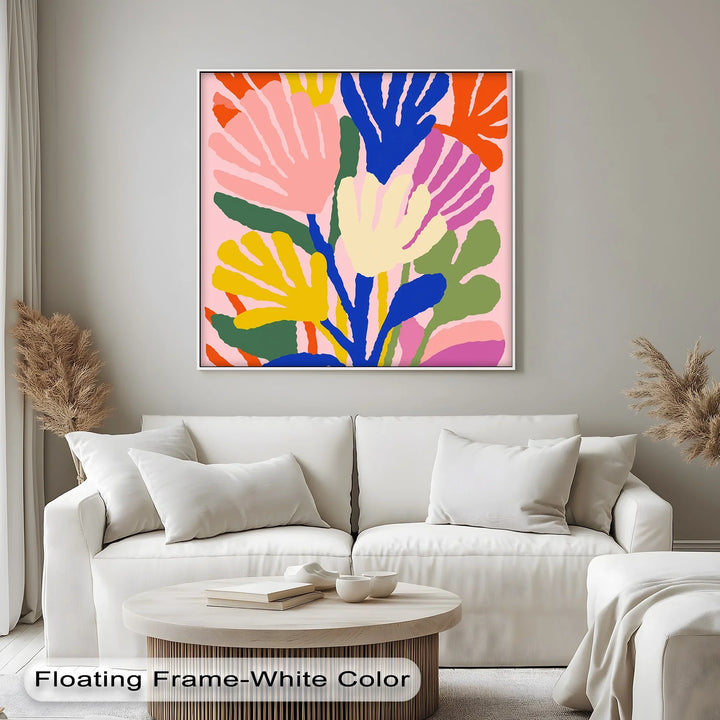 Modern Fauvist Floral Composition – Colorful Abstract Canvas Print - MyPhotoStation