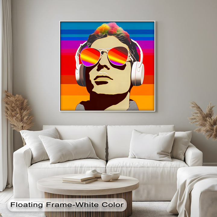 Sonic Spectrum – Pop Art Music Portrait Canvas Print