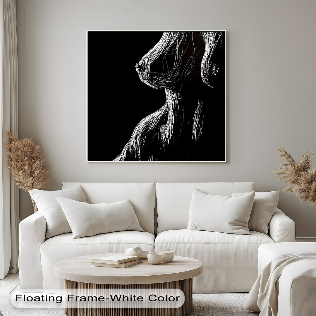 Midnight Contours – Erotic Canvas Print