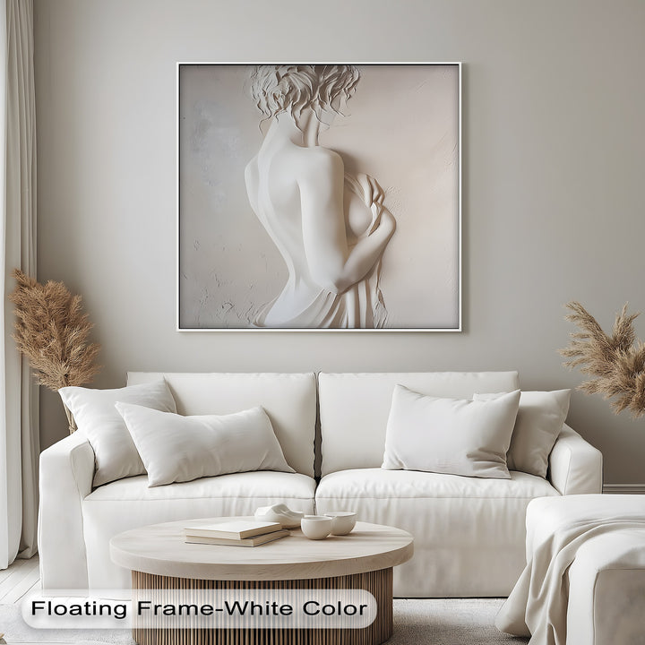 Whispers in Ivory – Erotic Canvas Print