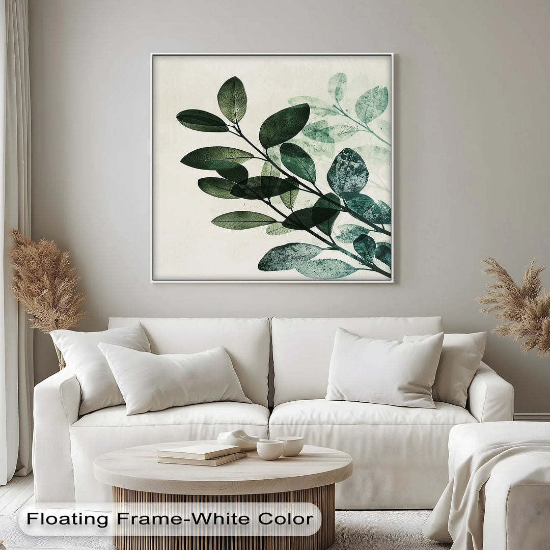 Olive Leaf Botanical Art – Tranquil Green Canvas Print - MyPhotoStation