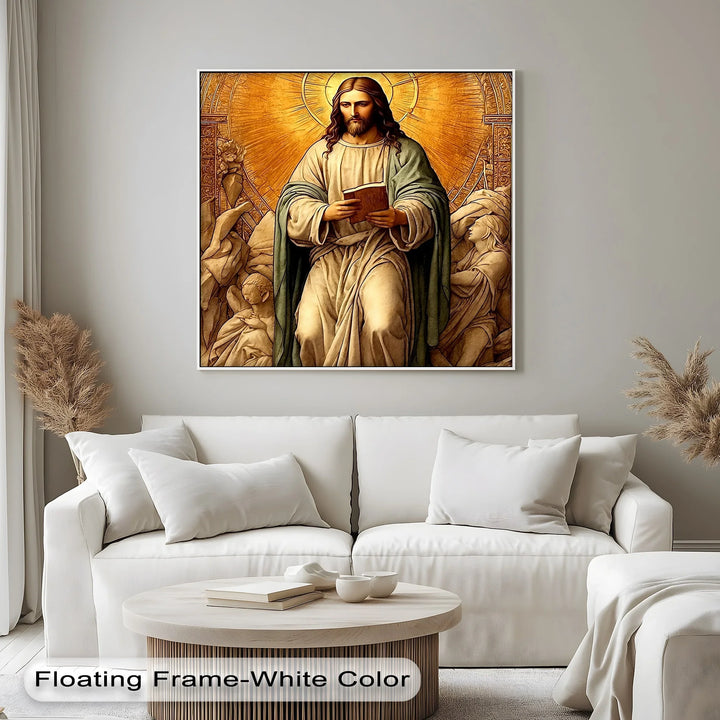 Christ in Radiant Light – Sacred Religious Canvas Print - MyPhotoStation