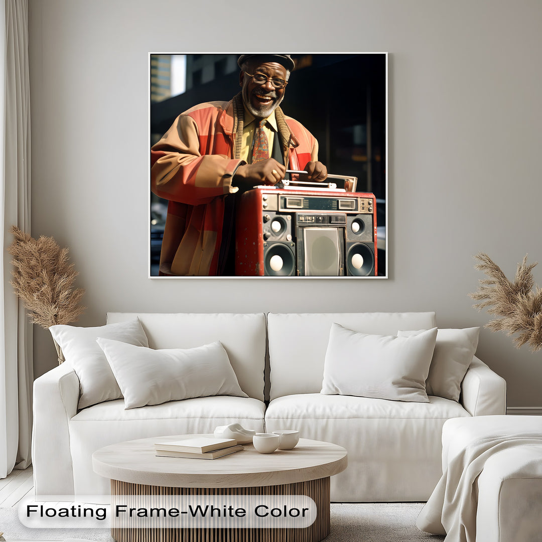 BoomBox Legend – Urban Retro Street Art Canvas Print