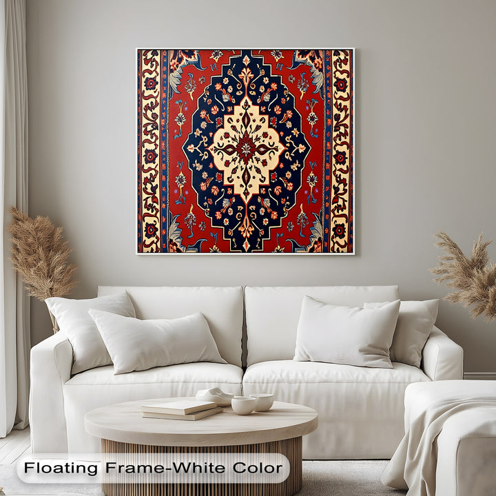Midnight Garden Medallion – Persian Canvas Print