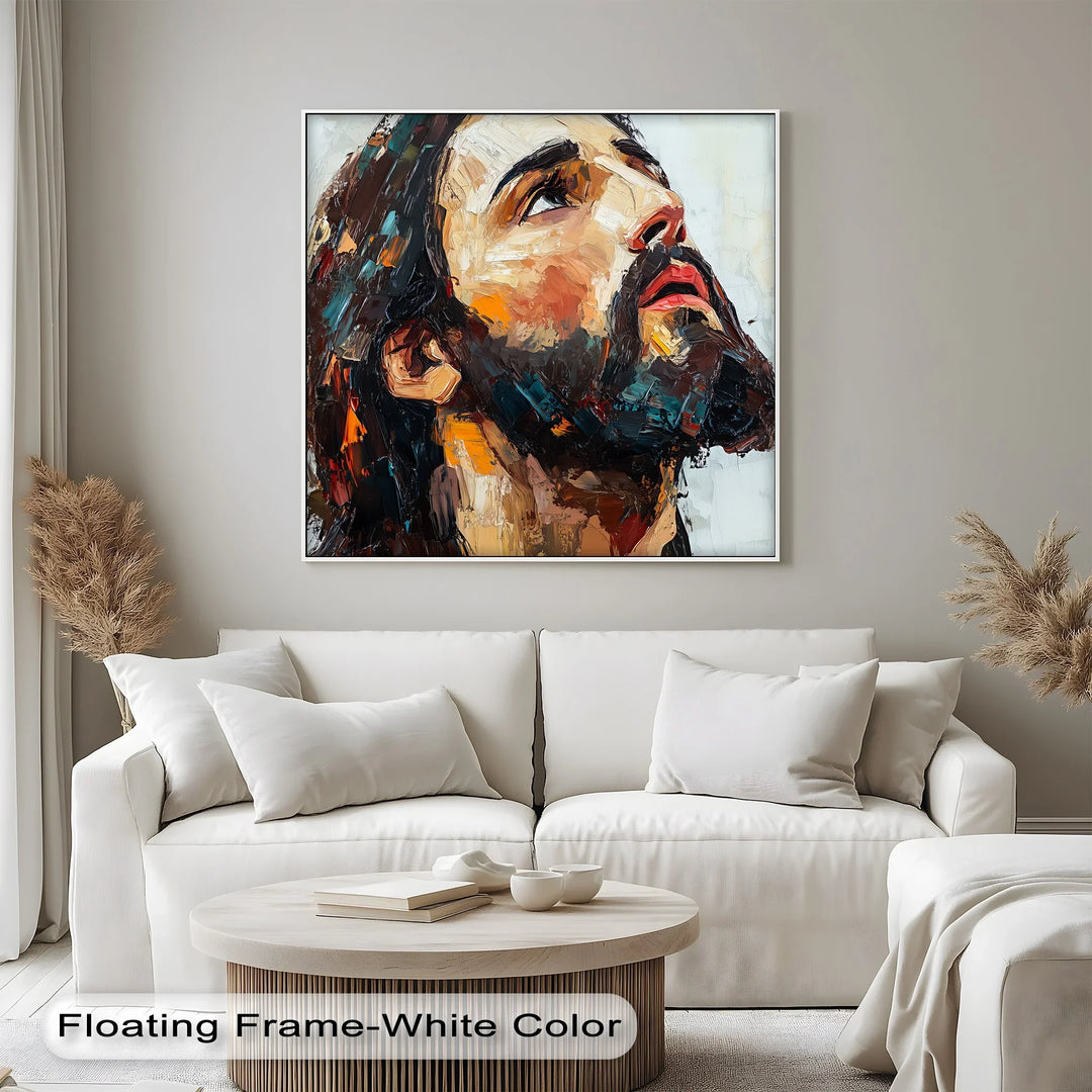 Heavenward Glance – Jesus Portrait Canvas Prints - MyPhotoStation