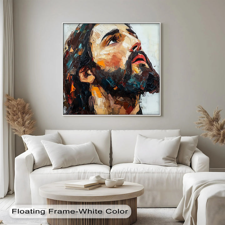 Heavenward Glance – Jesus Portrait Canvas Prints - MyPhotoStation