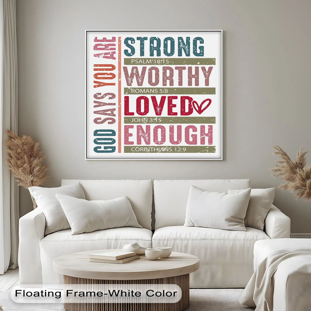 Christian inspirational Bible verse wall art for encouragement

