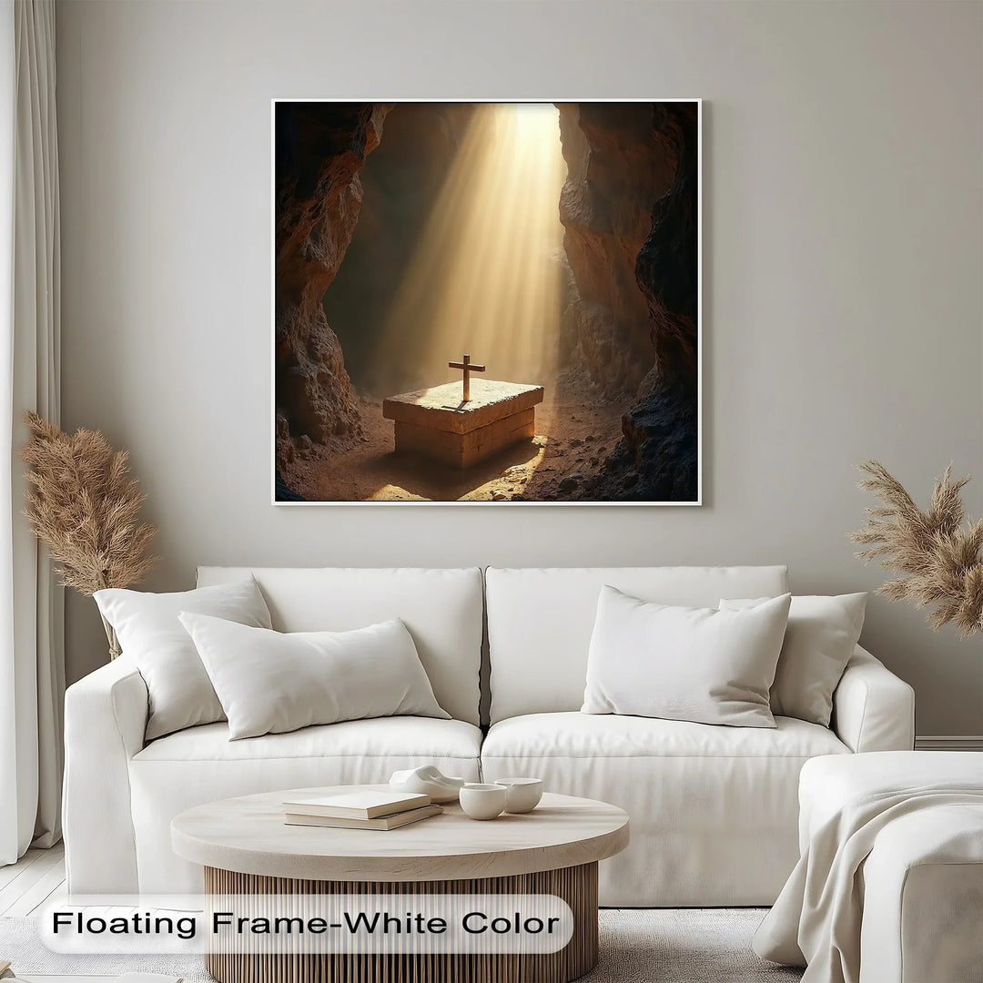 Resurrection Light – Cross in Empty Tomb Canvas Prints - MyPhotoStation