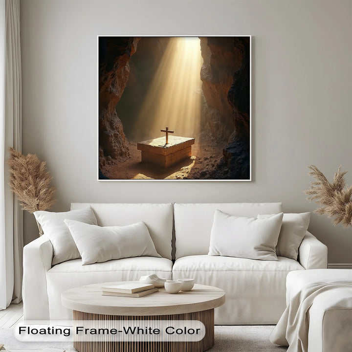 Resurrection Light – Cross in Empty Tomb Canvas Prints - MyPhotoStation