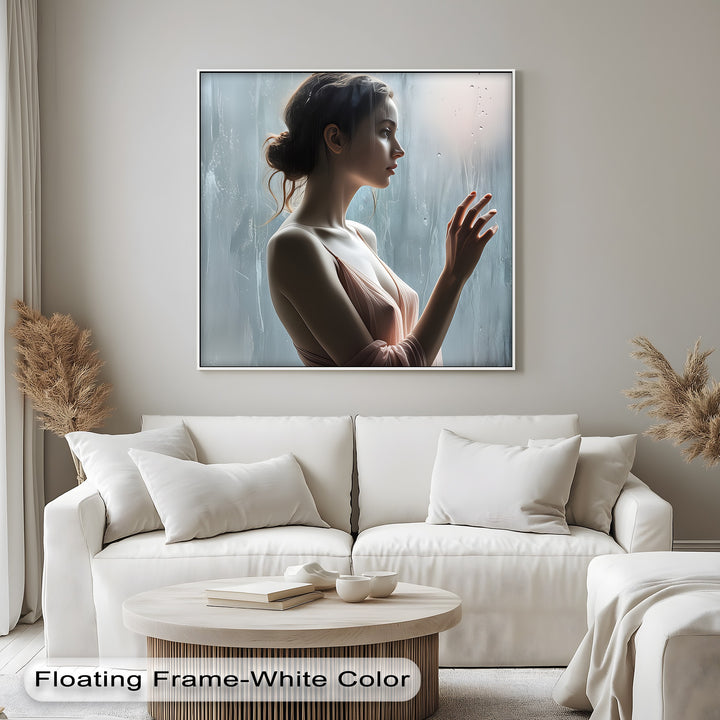 Rain-Kissed Elegance – Erotic Canvas Print