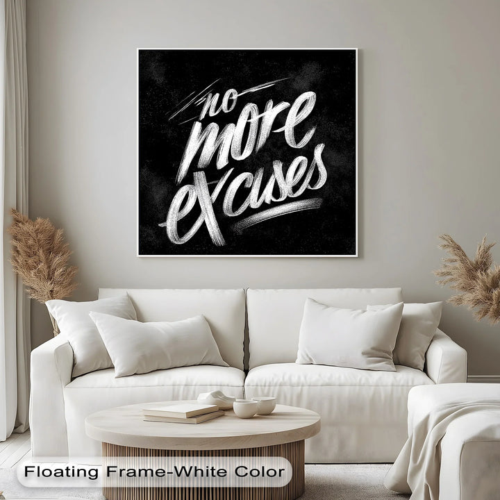 Minimalist motivational artwork for strong interiors

