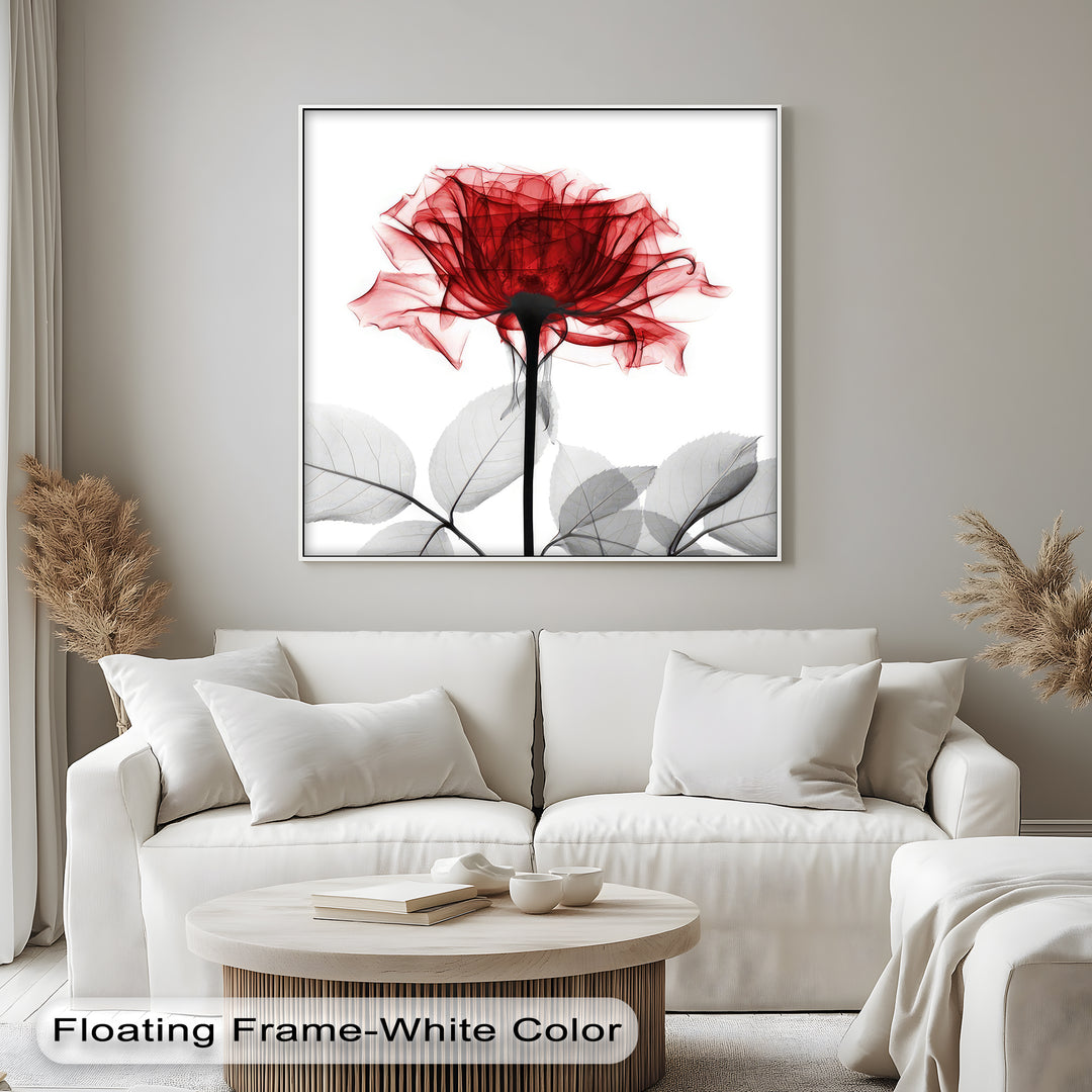 Winterliche Ruhe – Japanische Frau im blauen Kimono, Leinwanddruck | Gerahmtes Kunstwerk