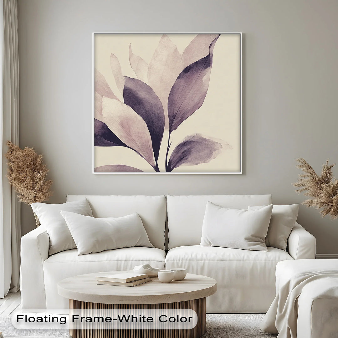 Whispering Petals – Soft Mauve Botanical Canvas Print - MyPhotoStation