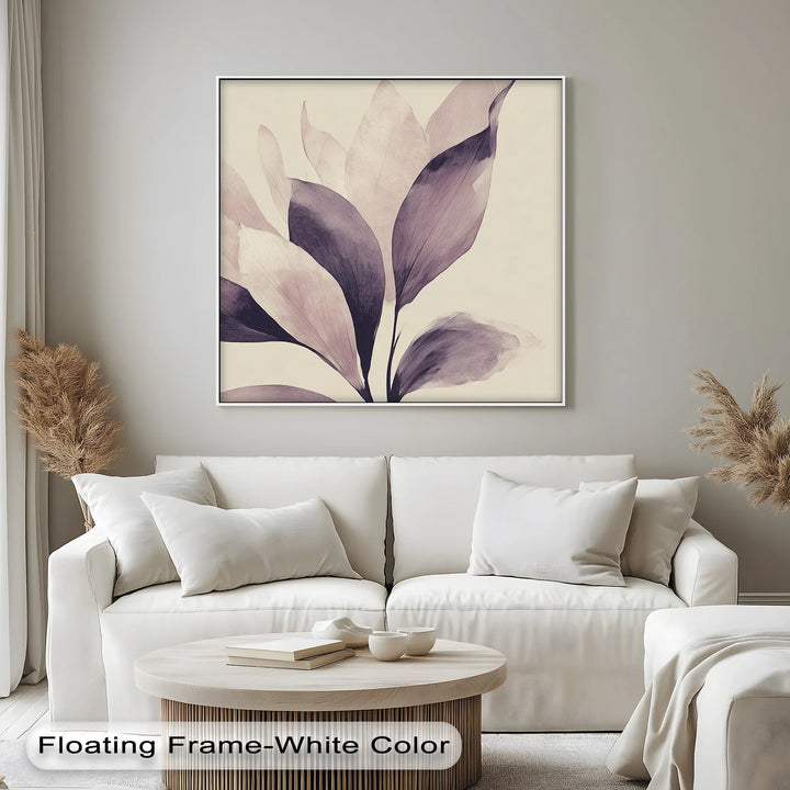 Whispering Petals – Soft Mauve Botanical Canvas Print - MyPhotoStation