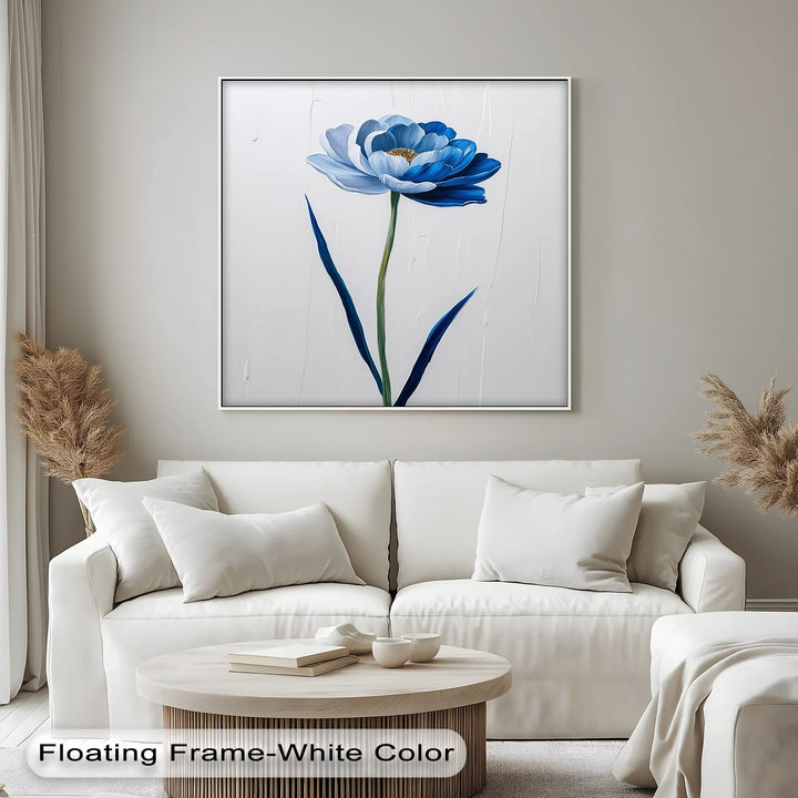 Midnight Bloom – Elegant Blue Petal Flower Blue Canvas Prints - MyPhotoStation