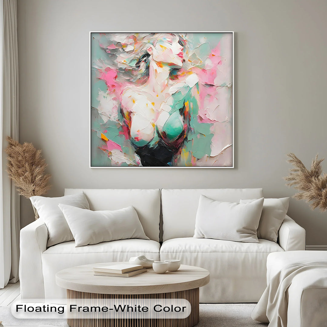 Dreamlike Grace – Abstract Female Figure Erotic Canvas Print - MyPhotoStation