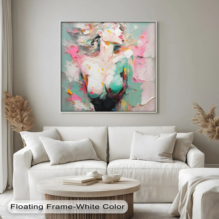 Dreamlike Grace – Abstract Female Figure Erotic Canvas Print - MyPhotoStation