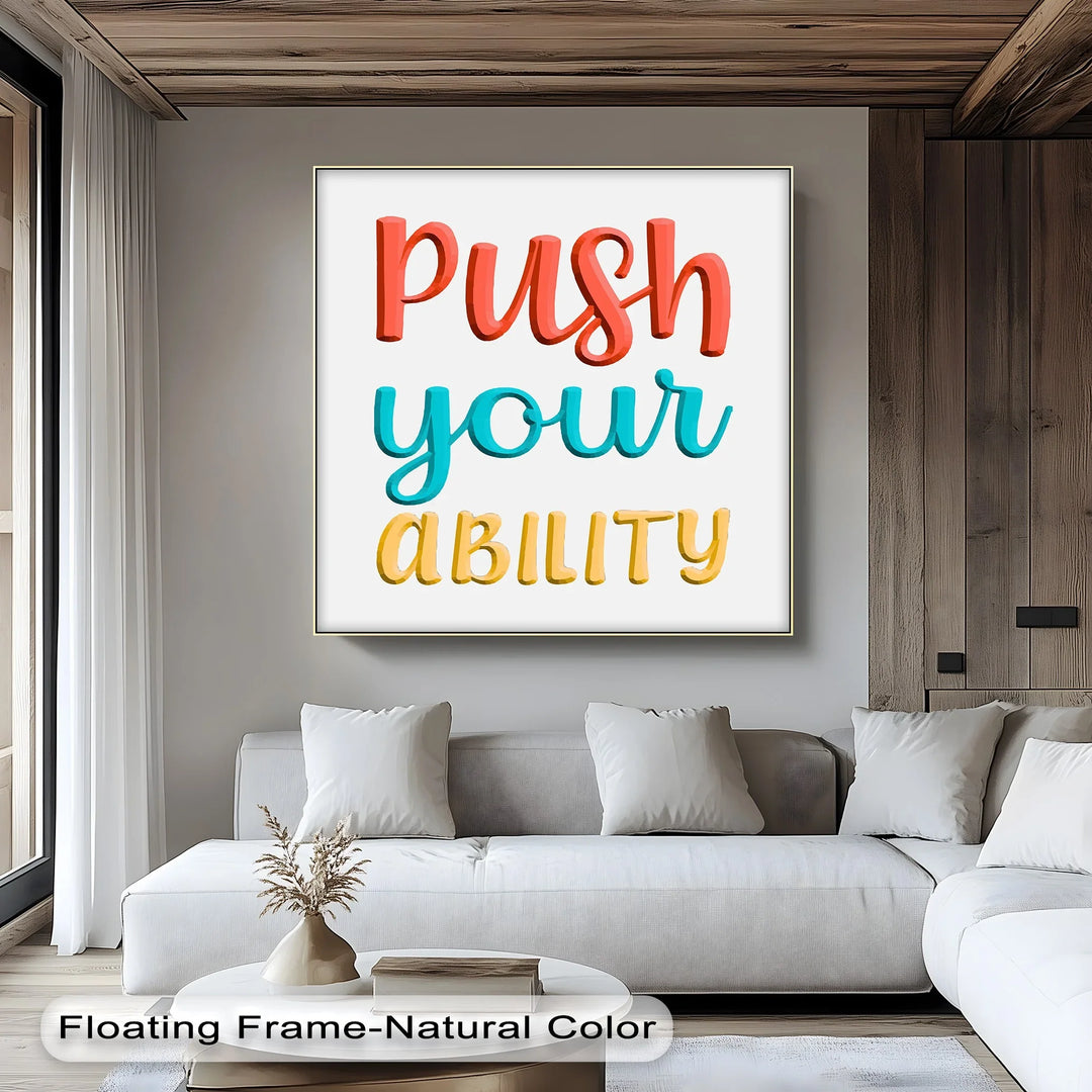 Uplifting Hand-Lettered Quote Canvas for Daily Drive

