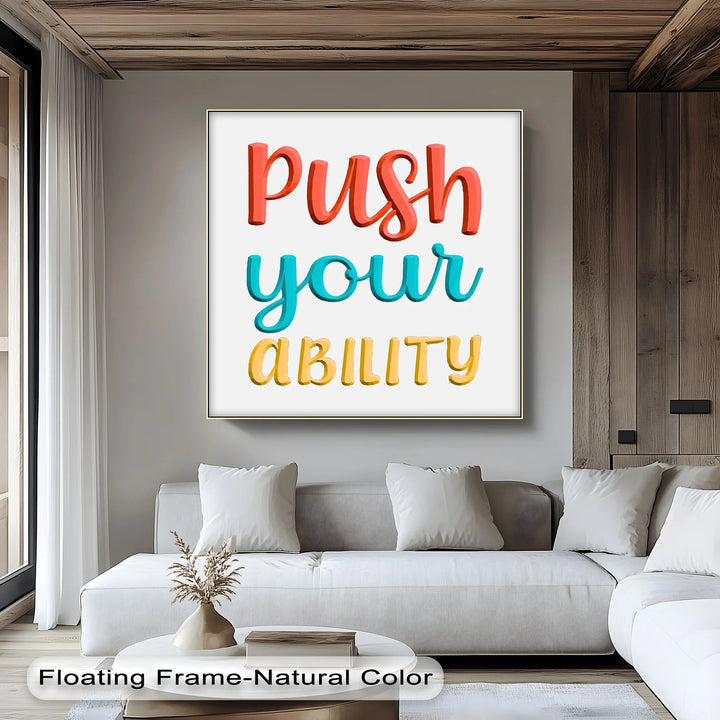 Uplifting Hand-Lettered Quote Canvas for Daily Drive


