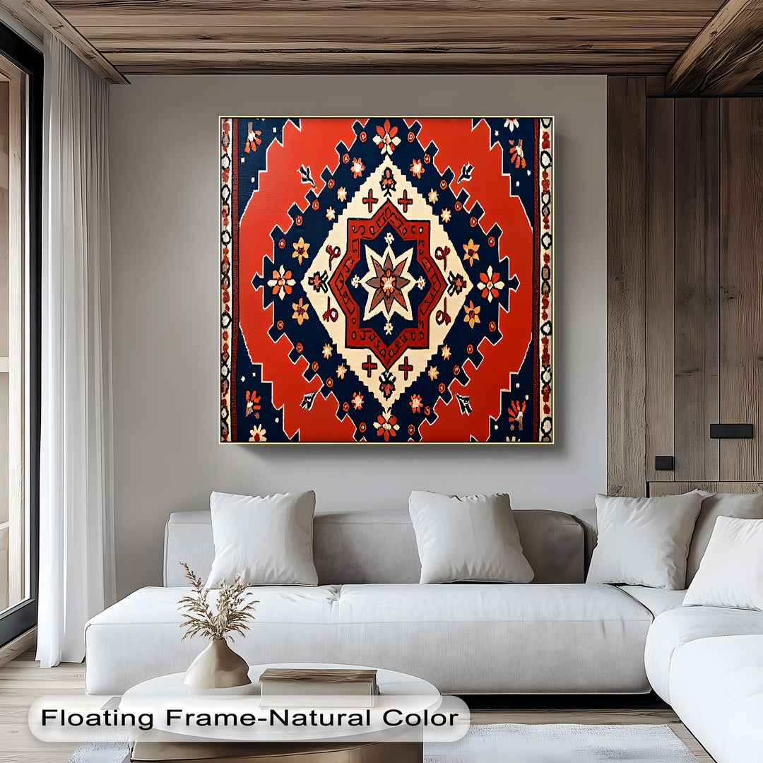 Radiant Star Blossom – Persian Canvas Print