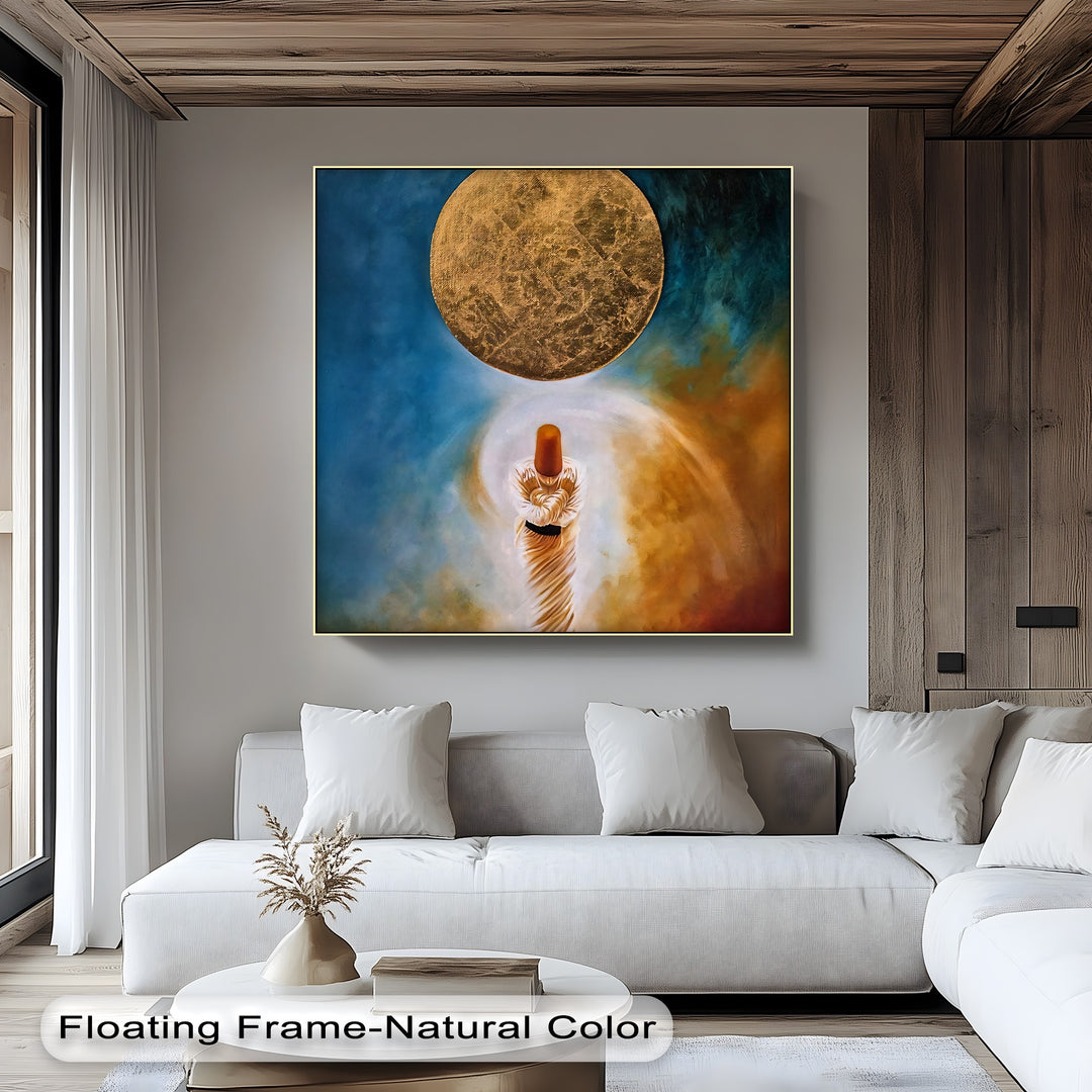 Sufi Dervish Moonlit - Islamic Canvas Wall Art | Canvas Artwork