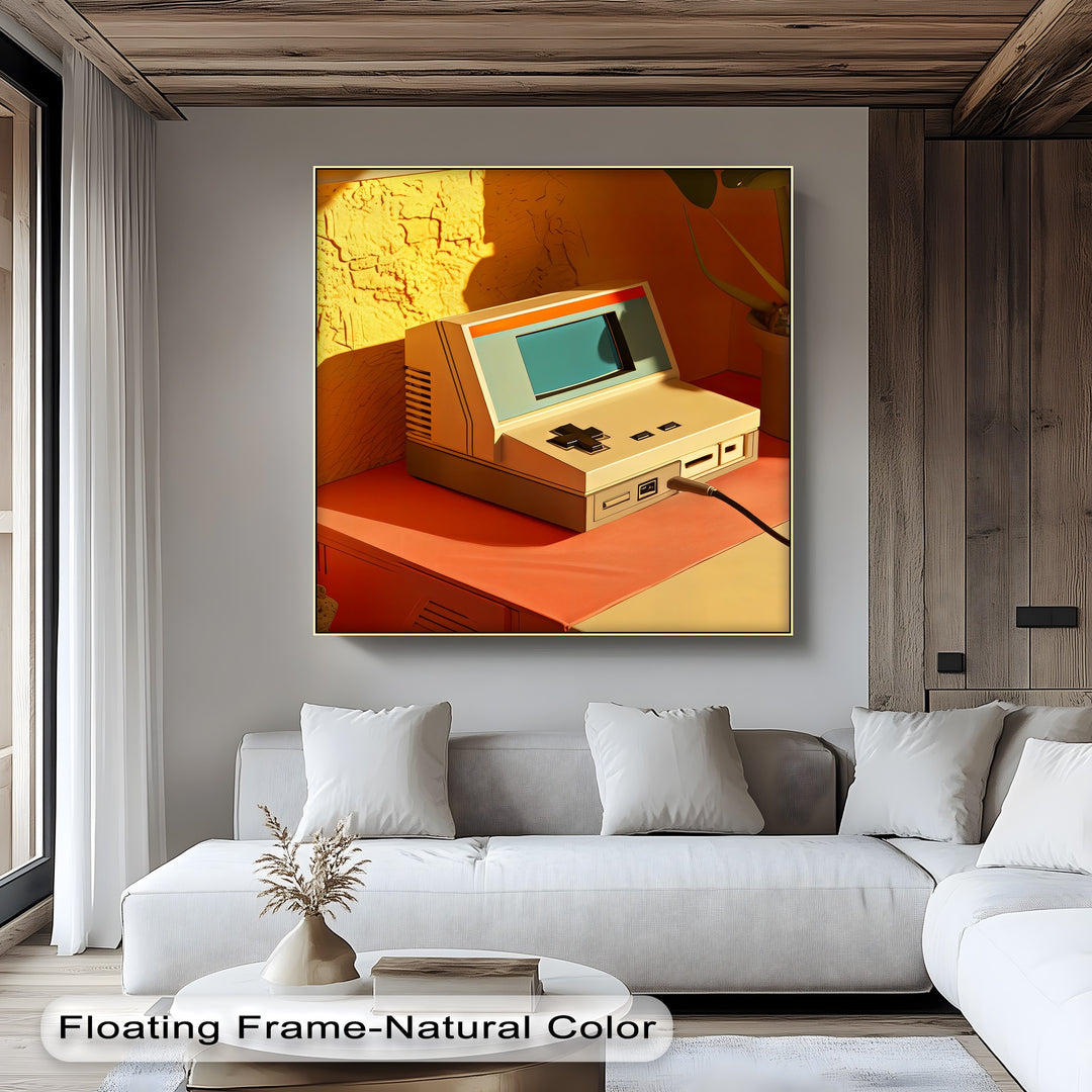 Pixel Nostalgia – Retro Gaming Console Canvas Print