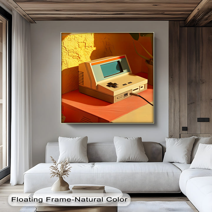 Pixel Nostalgia – Retro Gaming Console Canvas Print