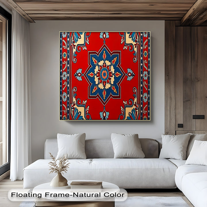Royal Blossom Embrace – Persian Canvas Print