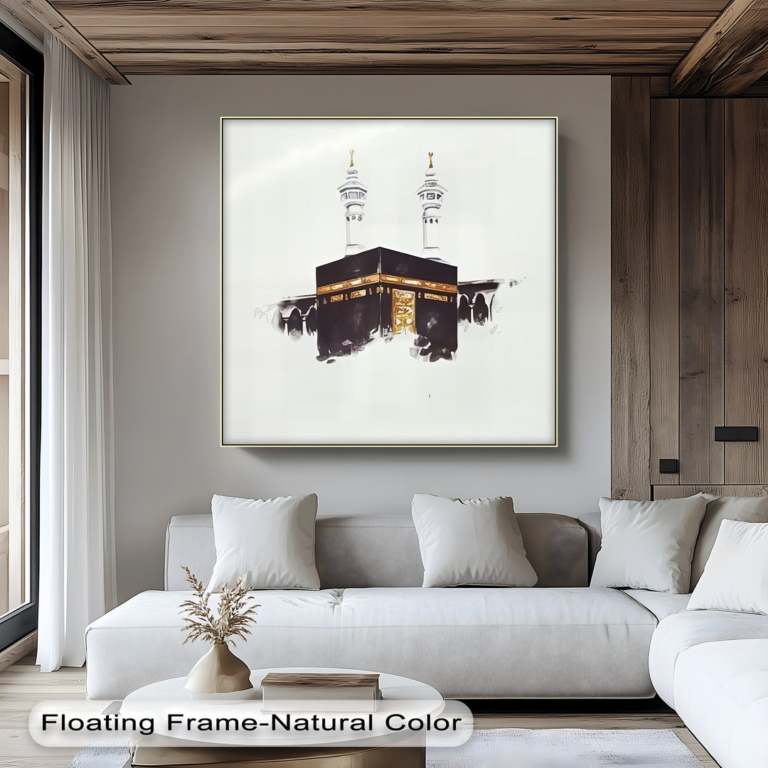 Sacred Minimalism – Kaaba in Makkah Canvas Print