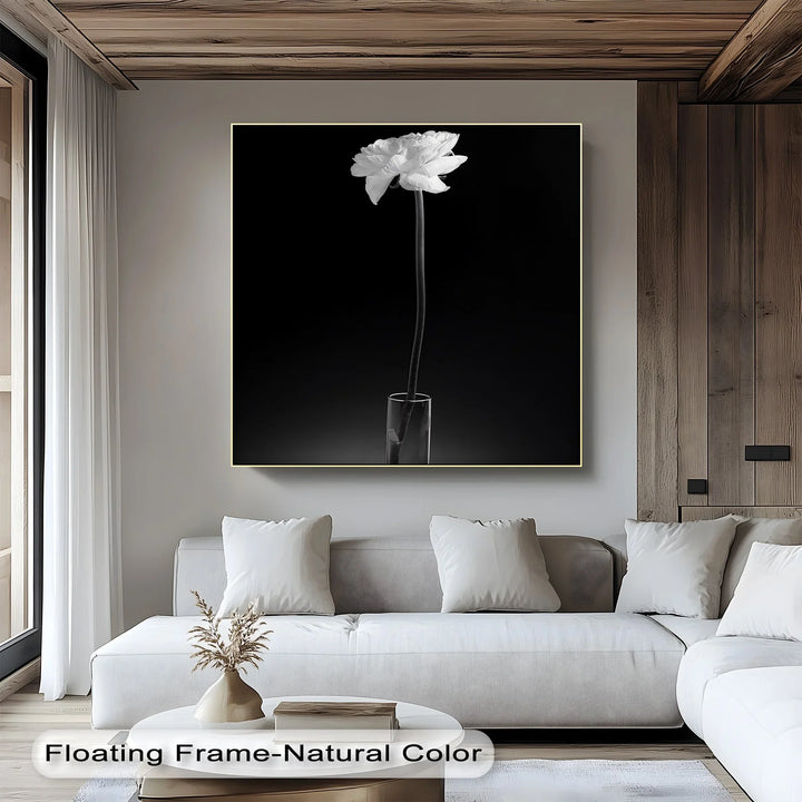 Solitary Grace – White Flower in Vase Canvas Prints - MyPhotoStation