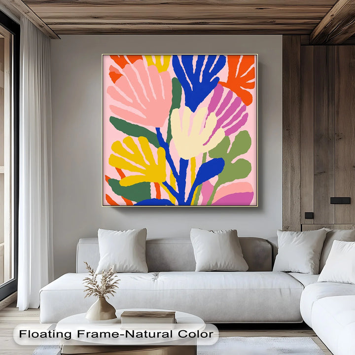 Modern Fauvist Floral Composition – Colorful Abstract Canvas Print - MyPhotoStation