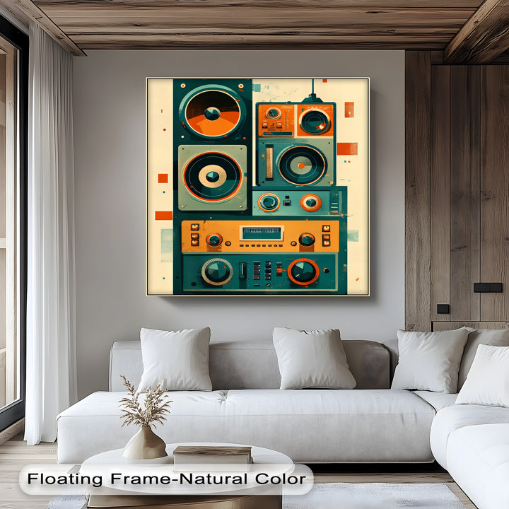Volume Up – Retro Radio Receiver Canvas Print