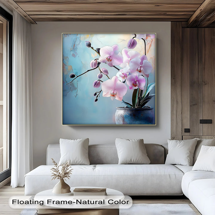 Tranquil Orchid Elegance – Delicate Pink Orchid Canvas Wall Art - MyPhotoStation