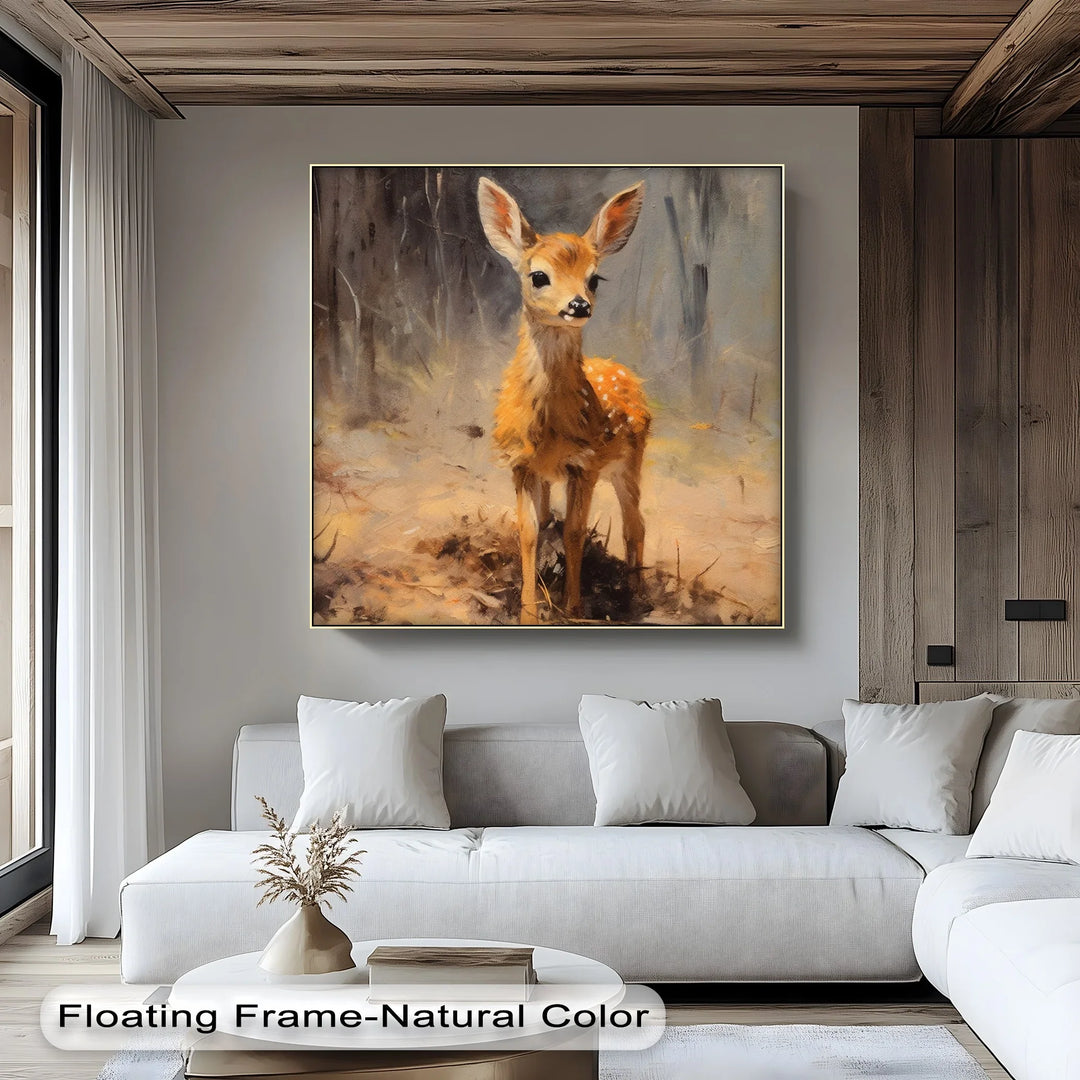 Gentle Fawn in the Forest – Animal Canvas Print - MyPhotoStation