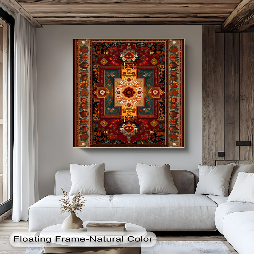 Imperial Bloom – Persian Rug Canvas Print