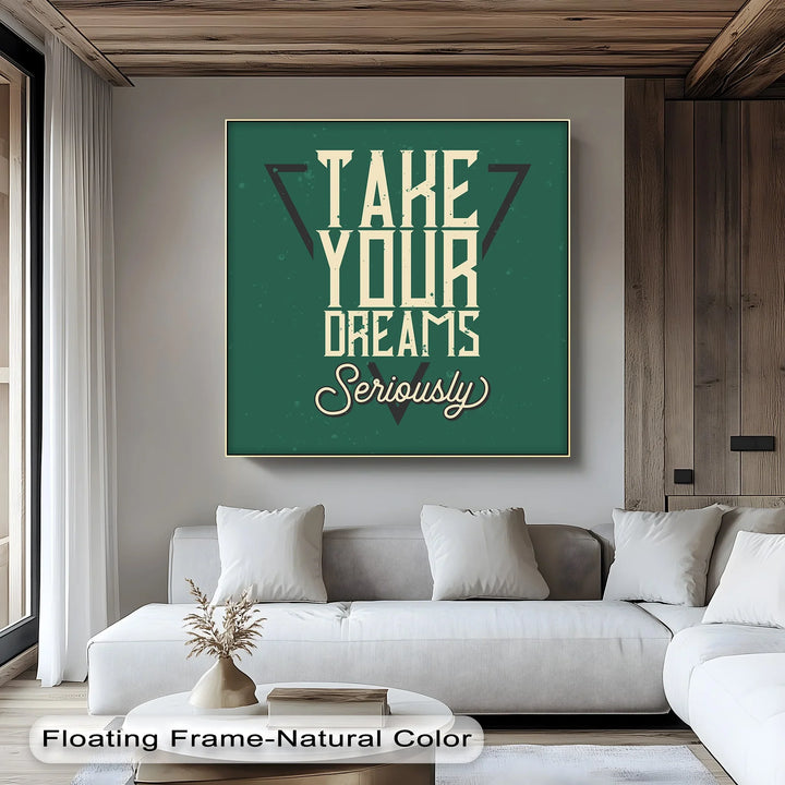 Motivational Vintage Quote Canvas for Dreamers

