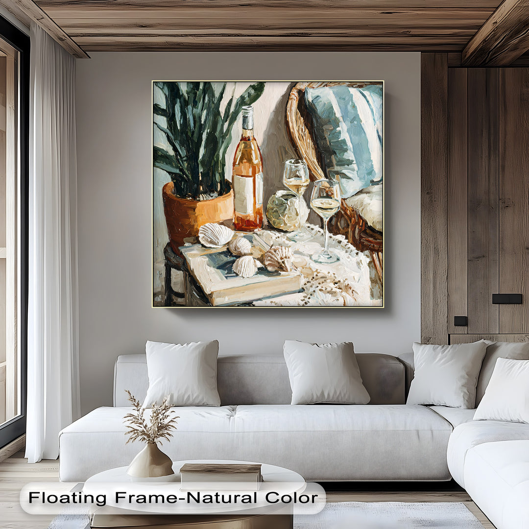 seashell still life canvas print
