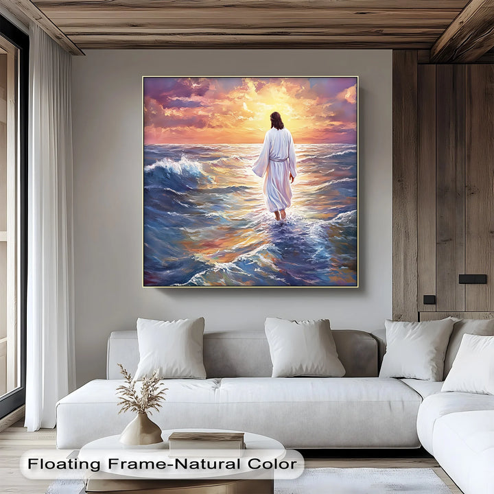 Divine Steps – Jesus Walking on Water Canvas Prints - MyPhotoStation