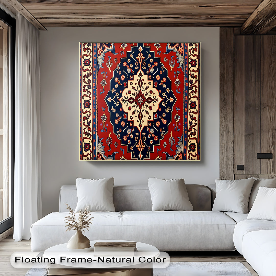 Midnight Garden Medallion – Persian Canvas Print