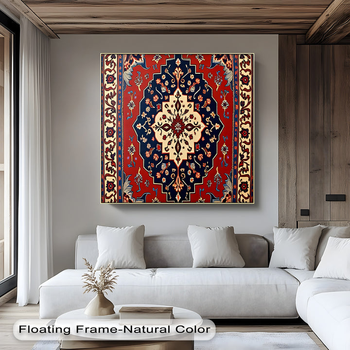 Midnight Garden Medallion – Persian Canvas Print
