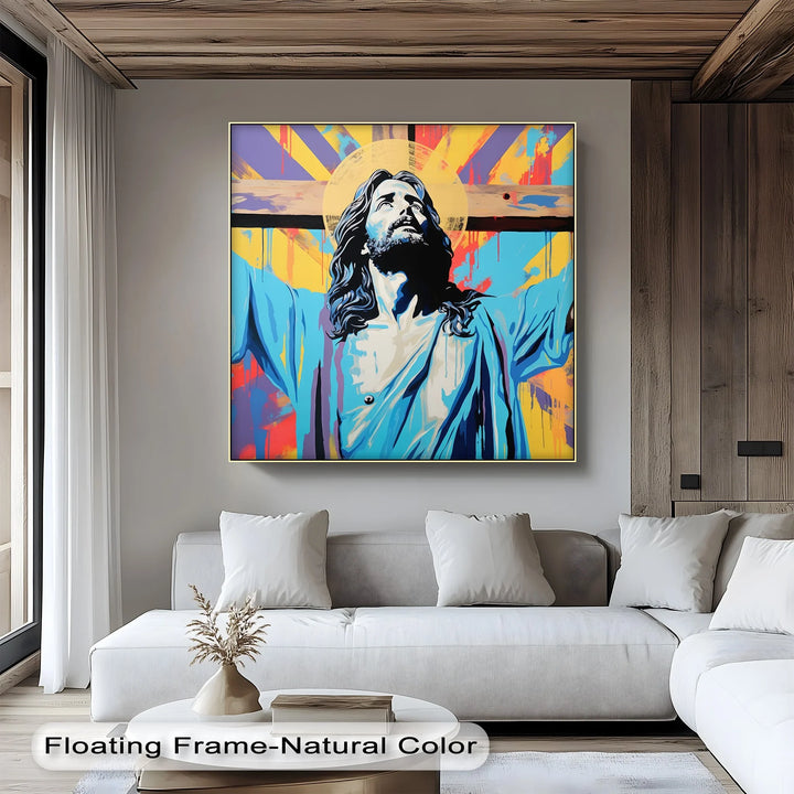 Uplift your décor with this unforgettable canvas painting, blending sacred meaning with contemporary style.

